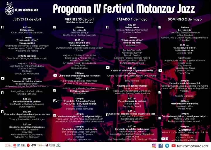 IV Edición del Festival Matanzas Jazz 2021/ Online. #JazzCubano #FestivalMatanzasJazz #CubaEsCultura