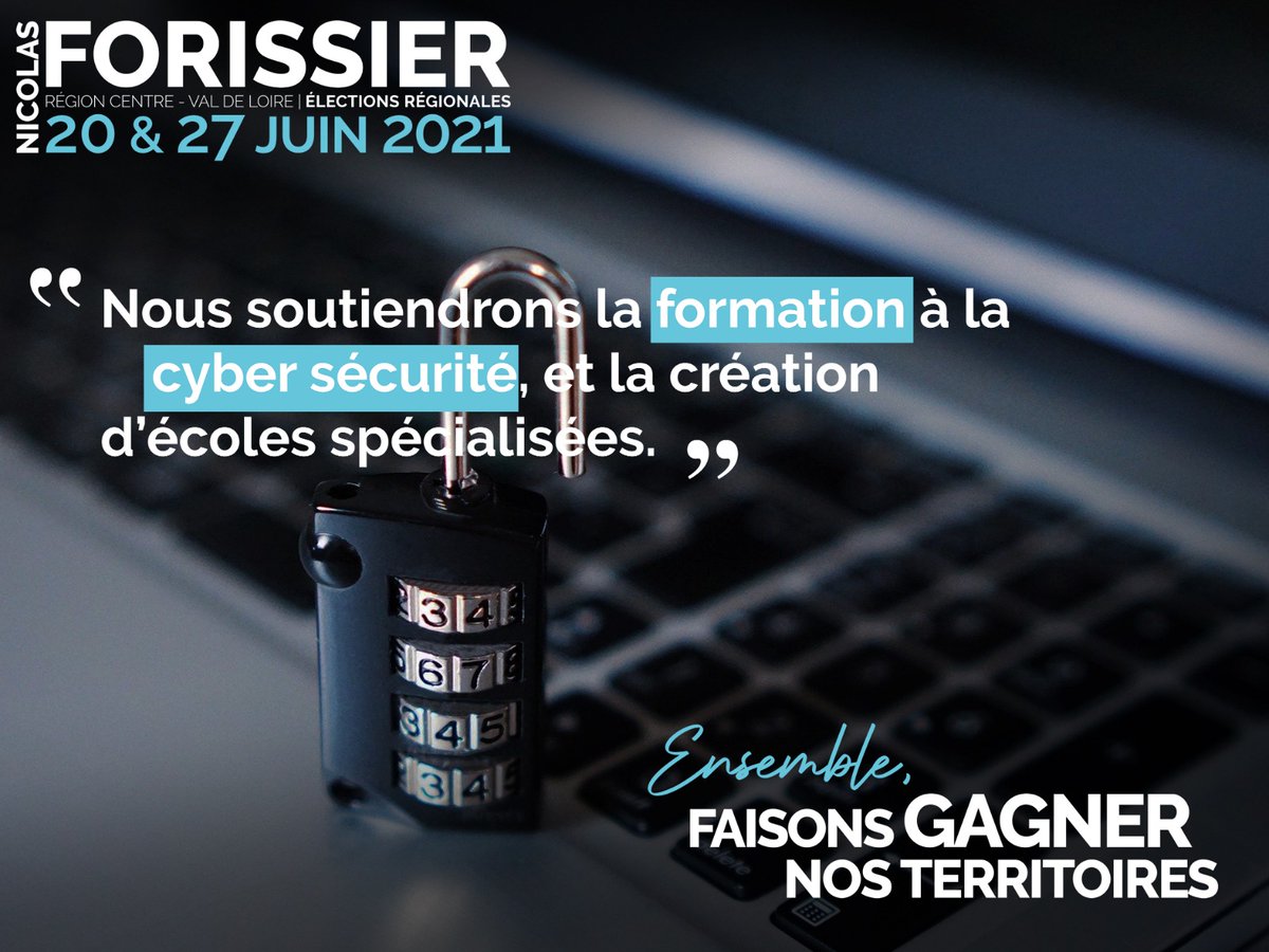 C’est ce à quoi je m’engage : la sécurité sera une des priorités de mon action à la tête de la région Centre-Val de Loire. #regionales2021