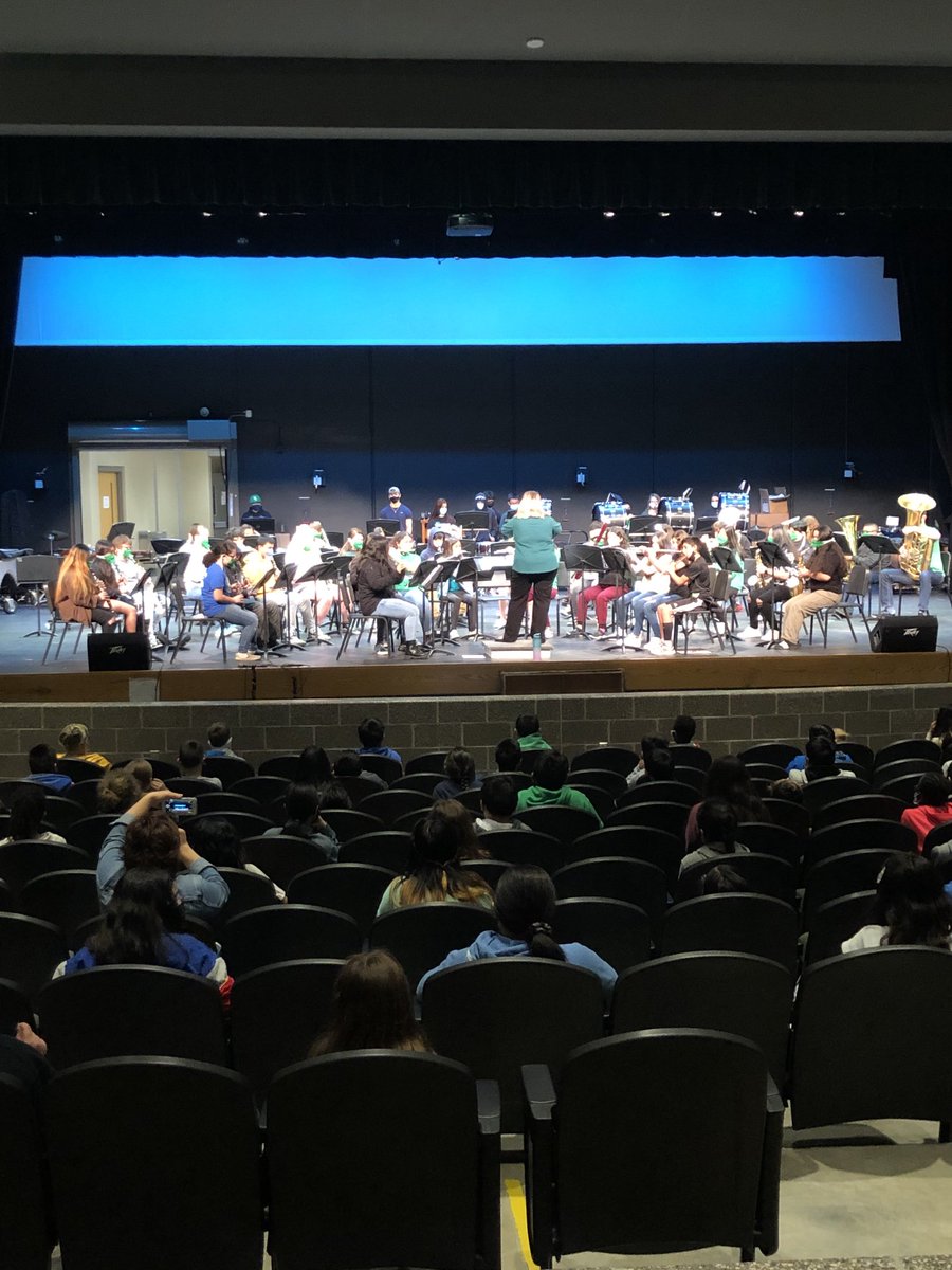 So much fun hearing 7th/8th concert band performing for our 4th graders! 💚 #AmericasSchool