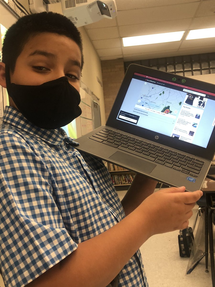 DuboiseTyree's tweet photo. Arthur(the new Jim Spencer)  is watching the weather for us this morning. He gave us an approximate time for when the next round of storms will arrive, and to expect only a few second in between any lightning we see and the rumble we hear. #lovemylisd #pcestrong #futureleader https://t.co/1Fxz2f5nZz