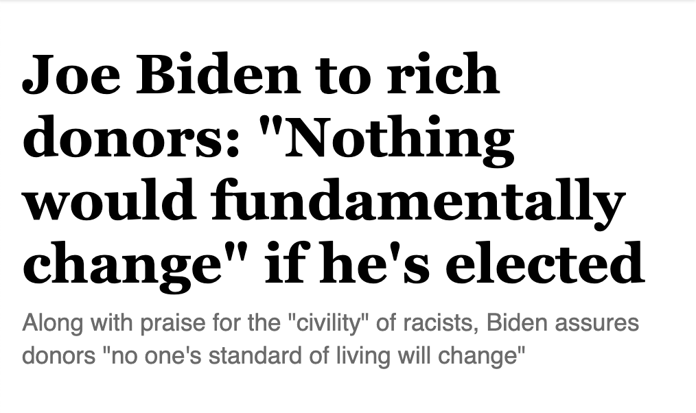 Biden has kept at least one promise throughout his first 100 days in office:"Nothing would fundamentally change."Unfortunately, besides superficial symbolism and empty decorum, not much has fundamentally changed at all. 40/