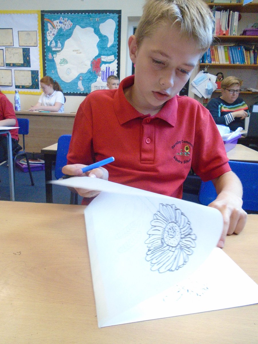 HorningPrimary's tweet photo. We are getting ready for sunflower day in school tomorrow, special because of our logo! #sunflower #art https://t.co/tQ5DTMBQA1