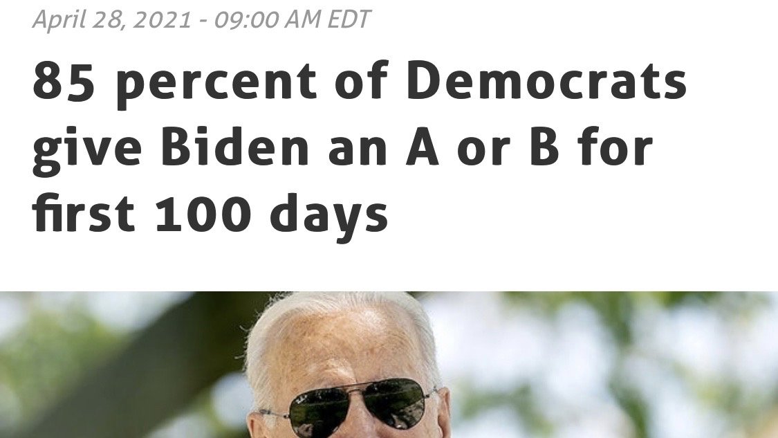 Despite all of this, Biden maintains 85% favorability w/ Democrats, just like how the MAGA cult refuses to criticize Trump.It's time to break through blind partisanship. Bad things are still bad when your candidate does them.Will Dems find the courage to say so? 41/41