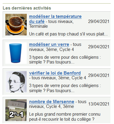 ydanard's tweet image. De nouvelles activités collège et lycée sur #modeliser #traam @acnantes 
Collège :
Nbre de Mersenne : cutt.ly/VbfHsFa
Loi de Benford : cutt.ly/bbfHbhi
Modéliser un verre : cutt.ly/ZbfHIRu
Lycée :
Modéliser la t° du café : cutt.ly/tbfHJCA