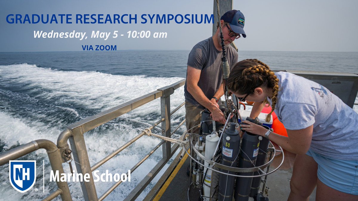 Kerry Dykens, MS student @UofNH will discuss her research on the effects of changing environmental conditions on the critical functions of marine microbes during the Grad. Research Symposium on May 5. Register here bit.ly/3x879mB @UNH_GradSchool @unhresearchnews @UNHEOS