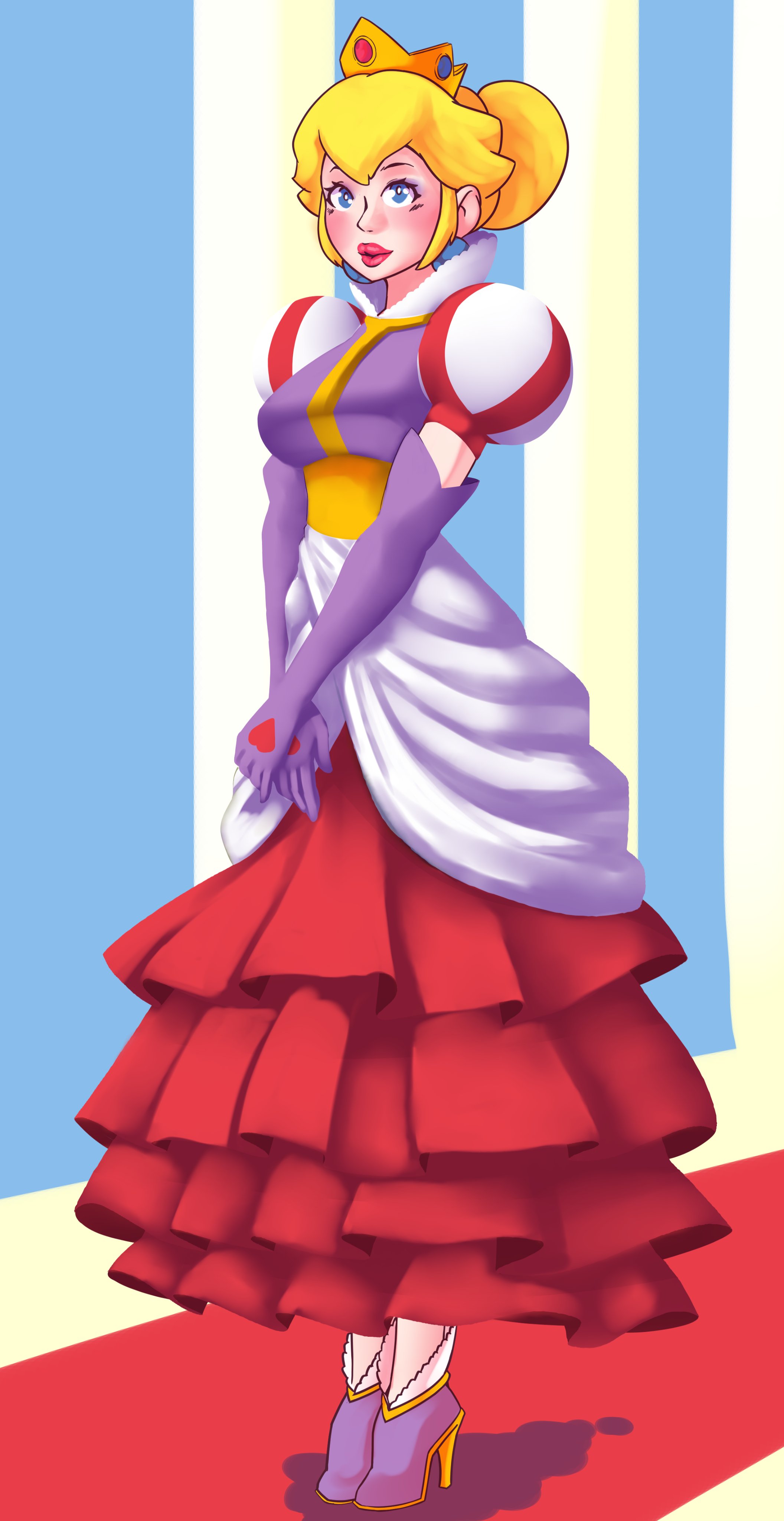 Peach clearance royal dress
