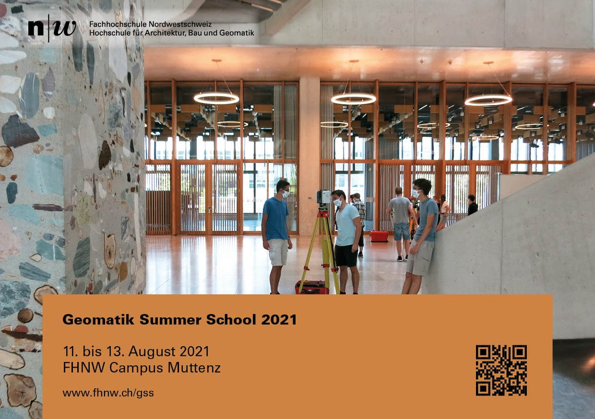 igeoFHNW's tweet photo. Die #Geomatik Summer School 2021 des Instituts Geomatik der #FHNW ist online- drei spannende Tage rund um das Thema Geomatik erwarten dich #fernerkundung #augmentedreality #geomonitoring #laserscanning #3drekonstruktion
melde dich jetzt an: https://t.co/CfDuuxjiNV
@HABG_FHNW https://t.co/BwZLrAIfr8
