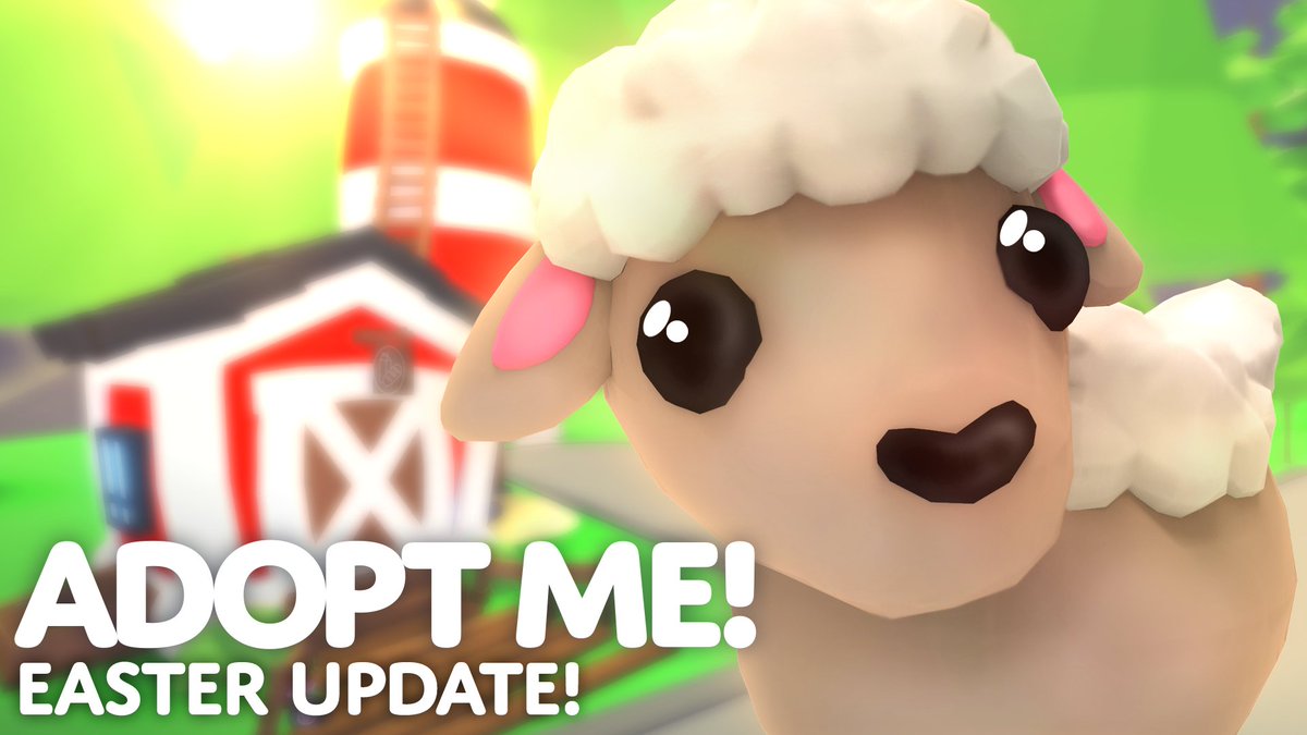 Adopt Me On Twitter Easter Update Egg Hunt With Pet Wear Rewards New Limited Premium Pet Lamb New Easter Themed Furniture