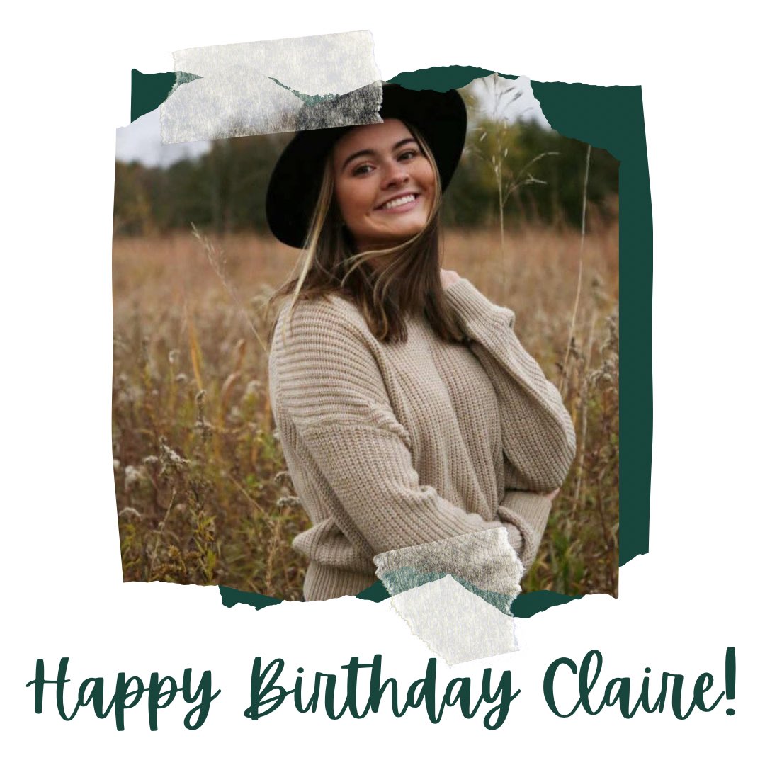Wishing the happiest of birthdays to incoming freshman, <a href="/ClaireShriner/">Claire Shriner</a>! We hope your day is as sweet as you! 🥰💚