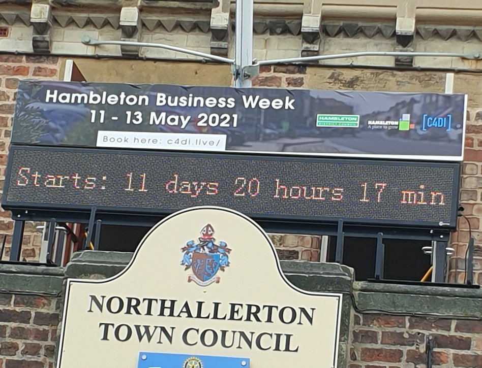 The countdown is on!  We hope local businesses can take time to join us for these three action-packed days for #Hambleton Business Week. Check our bio, to get your ticket today! #HambletonBiz21
