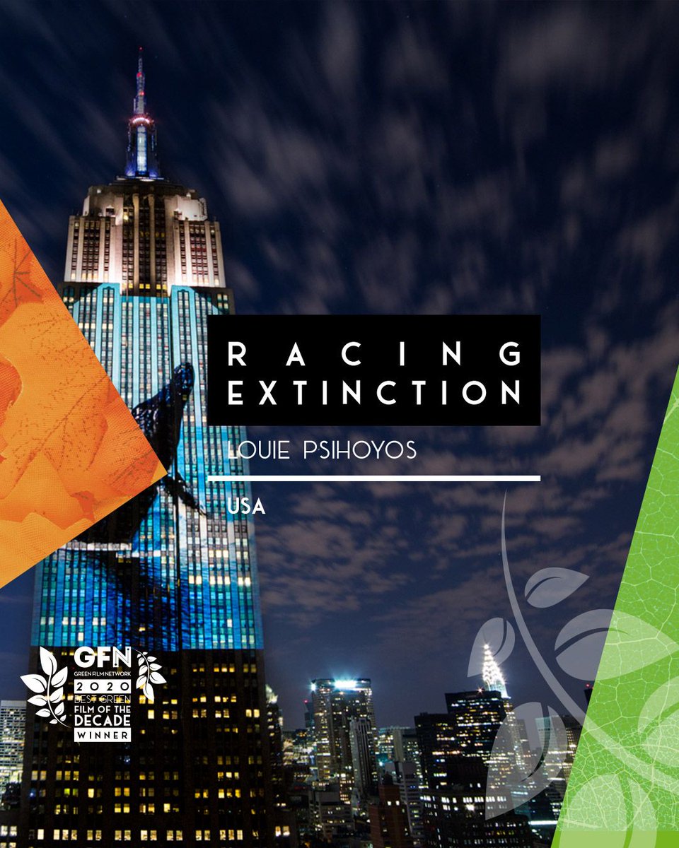 Green Film Network (@greenfilmnet) on Twitter photo The Best Green Film of the Decade is:
RACING EXTINCTION by Louie Psihoyos.
Congratulations!
buff.ly/3eqEn87
#greenfilmnetwork #greenfilmawards #bestfilms2020 #OPSociety #RacingExtinction #environment #environmentalfilms #awards <a href="/LouiePSI/">Louie Psihoyos</a> <a href="/OP_Society/">Oceanic Preservation Society / OPS</a> @racingextinction The Best Green Film of the Decade is:
RACING EXTINCTION by Louie Psihoyos.
Congratulations!
buff.ly/3eqEn87
#greenfilmnetwork #greenfilmawards #bestfilms2020 #OPSociety #RacingExtinction #environment #environmentalfilms #awards <a href="/LouiePSI/">Louie Psihoyos</a> <a href="/OP_Society/">Oceanic Preservation Society / OPS</a> @racingextinction