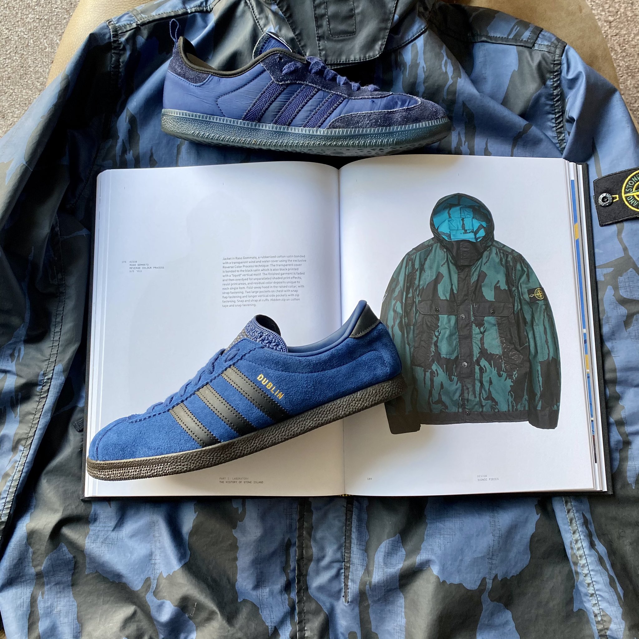 Stone island raso shop gommato reverse colour process