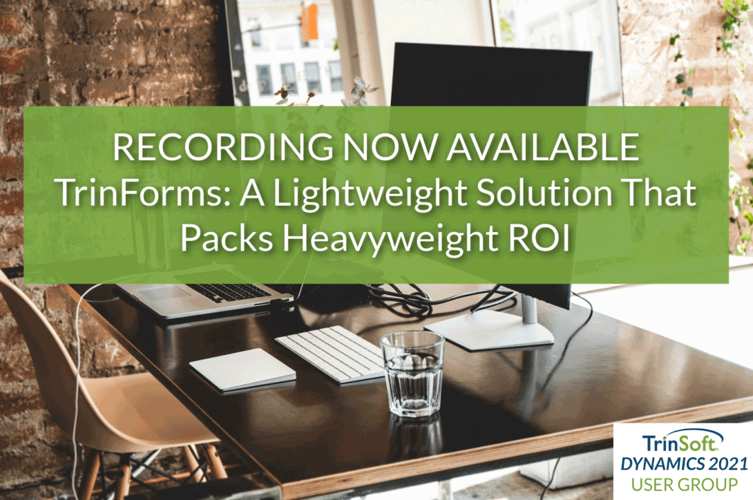 DynamicsTips's tweet image. Did you miss the #TrinForms session at the Dynamics 2021 Virtual User Group last week? TrinForms can handle purchase orders and so much more! It&apos;s easy to use and quickly integrates with your Dynamics solution. Watch now: stuf.in/b5tvw0 #POautomation #TrinDocsDELIVERS