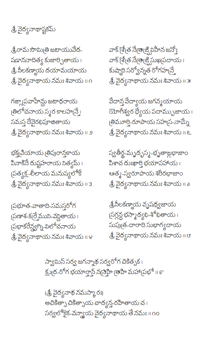 2. Vid: recited by a swAmi with sAhitya in DevanagariWith "shambho mahadeva" invocation interspersed