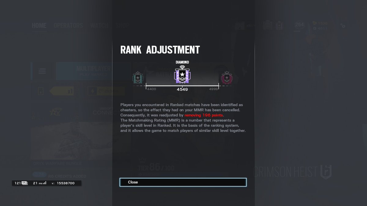 Too good, Ubi had to nerf me