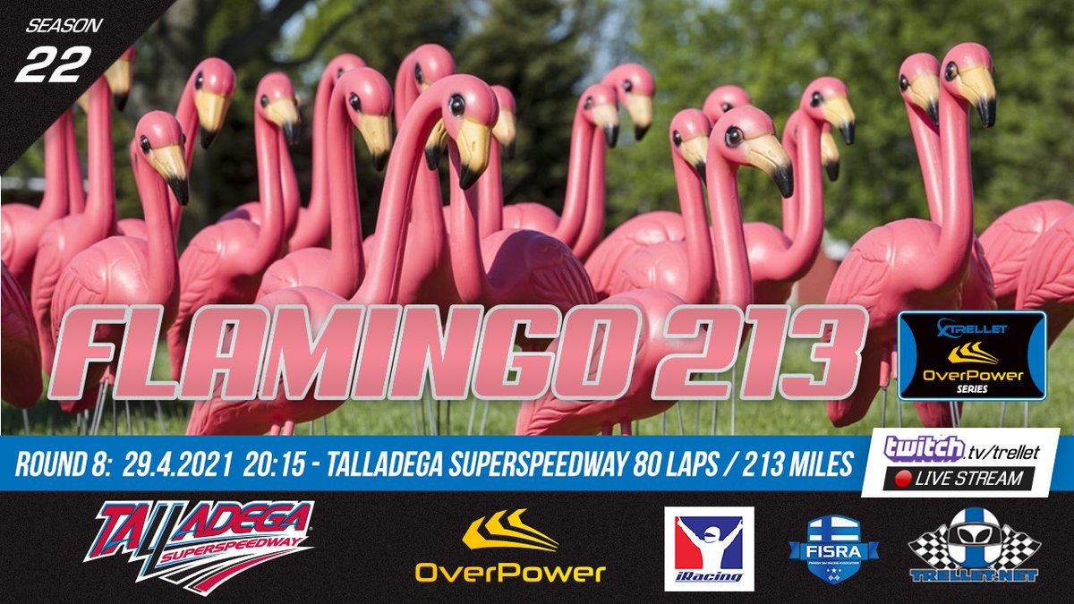 trellet's tweet image. Tänään on monille kauden odotetuin ja toisille kauden pelätyin päivä. Xtrellet OverPower Series nimittäin suuntaa Talladega Super Speedwaylle!

📺 twitch.tv/trellet
⏰ 20:15

@OPGG_FI
#trelletorstai 
#simracingfi 
#esportsfi 
#iRacing