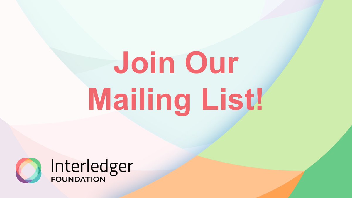 📧 We’re just getting started, and there are lots of great things to come. Sign up for our #InterledgerFoundation email list to stay up to date: bit.ly/2RaXsn7