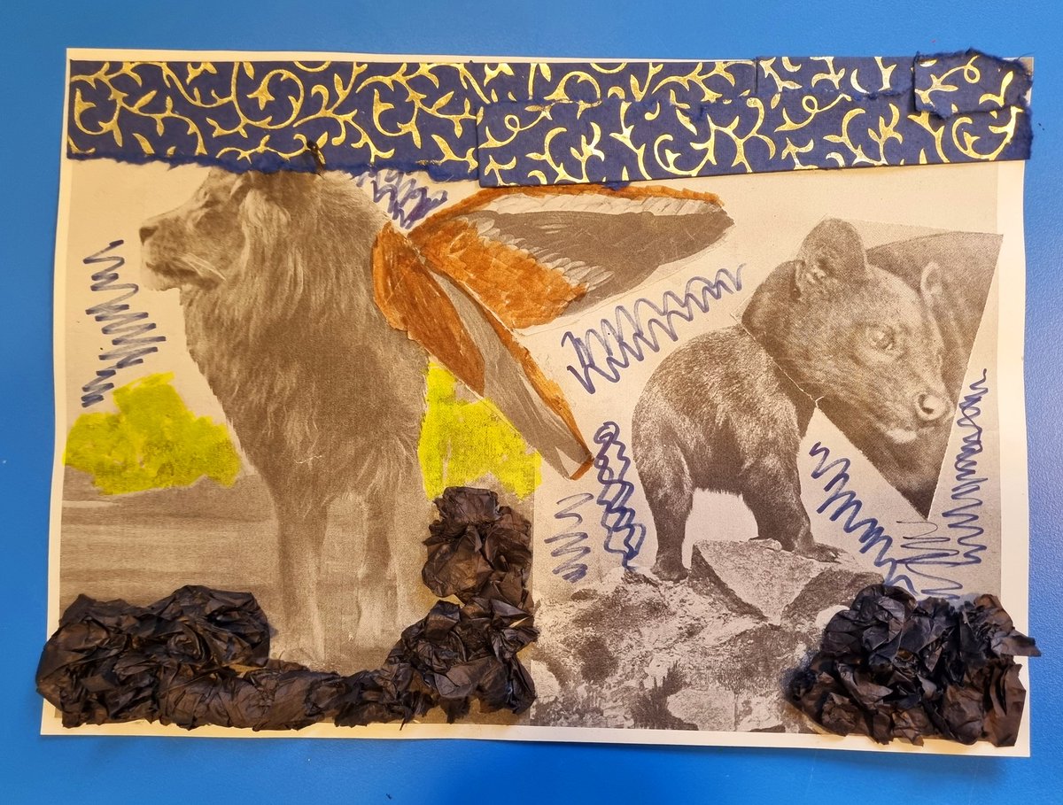 SophiaOT_'s tweet photo. We had a great afternoon on Virginia Woolf Ward at The #LadywellUnit creating our hybrid animal collages for #HospitalRoomsDigitalArtSchool with Michelle Williams Gamaker! We opted to add some extra colour ππ¨ #OccupationalTherapy #Art #HospitalRooms #DigitalArtSchool #Lewisham https://t.co/pbmp2w9k9J