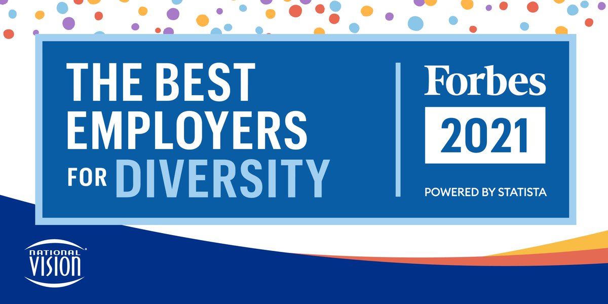 We're thrilled to announce that National Vision has been recognized as one of <a href="/Forbes/">Forbes</a> #BestEmployersforDiversity in 2021. nationalvision.com/newsroom/natio…