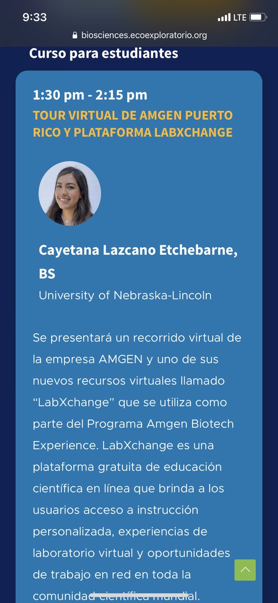LazcanoCayetana's tweet photo. Beyond happy and excited to keep contributing to broadening the access of science back in Puerto Rico. 

#DiversifyScience
#CienciaBoricua
#CienciaPR
#AMGENPR
#semillasdeltriunfo https://t.co/21vPT3djE7