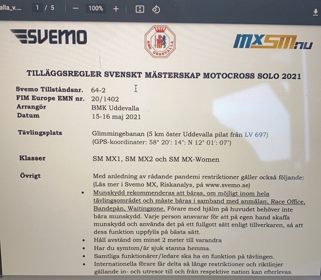 Met een internationale licentie kun jij op 15-16 mei mee doen aan de @mxsmofficial op het circuit van Uddevalla 🇸🇪 #KEMCOManagement #Motocross #Inschrijvingen #Wijhelpengraag #DaaromKEMCO