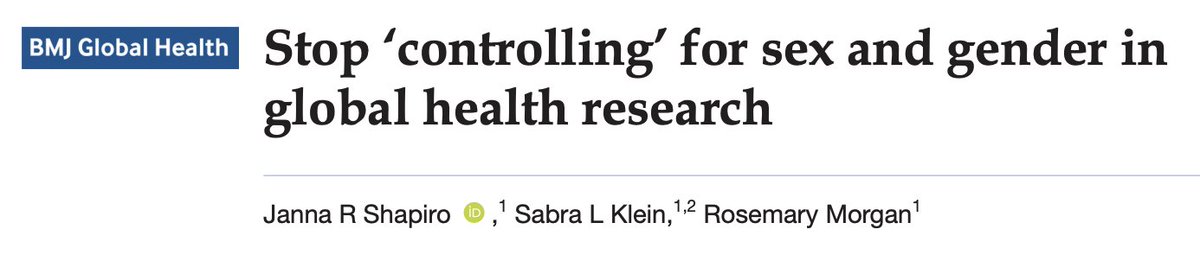 Alyson J. McGregor (@mcgregormd) on Twitter photo CRITICAL distinction for research #sexandgender #sexmatters <a href="/sabraklein1998/">Sabra Klein</a> <a href="/JannaShapiro/">Janna Shapiro, Ph.D.</a> <a href="/RosemaryJMorgan/">Rosemary Morgan, PhD</a> gh.bmj.com/content/bmjgh/… CRITICAL distinction for research #sexandgender #sexmatters <a href="/sabraklein1998/">Sabra Klein</a> <a href="/JannaShapiro/">Janna Shapiro, Ph.D.</a> <a href="/RosemaryJMorgan/">Rosemary Morgan, PhD</a> gh.bmj.com/content/bmjgh/…