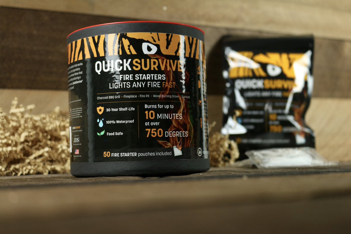 QuickSurvive's tweet photo. What’s your camping supplies shelf looking like these days? We hope it isn’t missing QuickSurvive!
📸: @naturethingy #QuickSurvive #Prepared #ThursdayMotivation #FireStarters #Camping #Supplies https://t.co/LULp6E9aOO