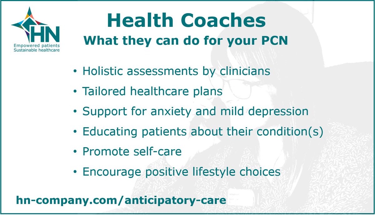 Providing #PCNs with a managed #ARRS service – supervised &amp; trained #healthcoaches to improve your patient outcomes &amp; reduce workload. This service is fully financed by ARRS. Further details at lnkd.in/enDSGFE @CdsPcn #primarycare #primarycarenetworks #gp #practicemanager