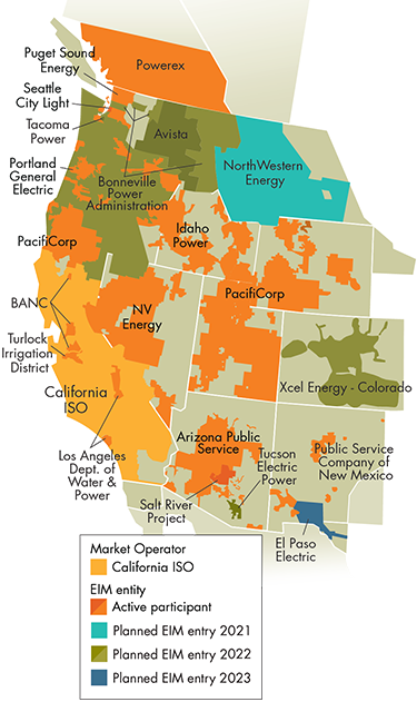 Sammy_Roth's tweet photo. Also check out this map. It shows the many electric grid operators across the West that have joined (or agreed to join) a power-sharing program led by California. I wrote about how regional cooperation could play a key role in fighting climate change: https://t.co/URof73lfEn https://t.co/vwCm2STSe5