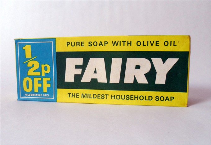 Number 32Fairy soap. Half-a-pence off.