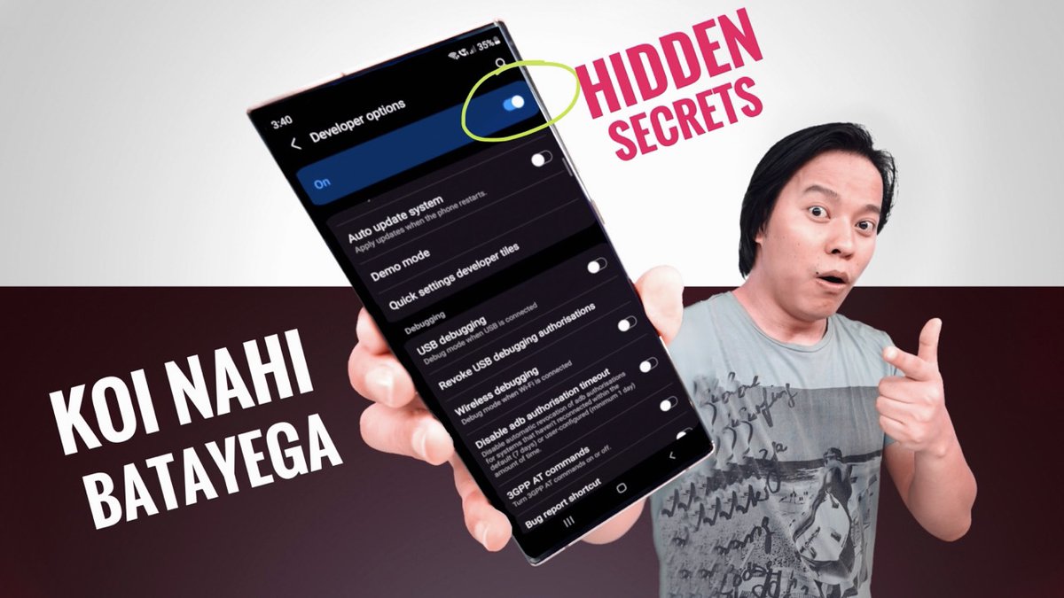 ManojSaru's tweet image. youtu.be/PUpPzZwsqC8
10 Secret Hidden Android Settings in Developer Options ⚡⚡ Dosto New Video aa Gayi Hai 
#Tech #Android #AndroidSettings #Technology #Tips