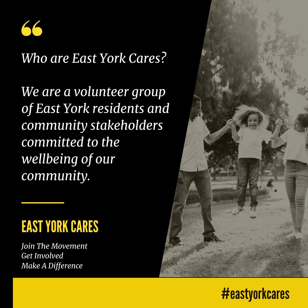 Hi! We may new to Twitter but have years rooted in #eastyork Join our movement to help improve the quality of life for all East Yorkers. Eastyorkcares@gmail.com #eastyorkcares
