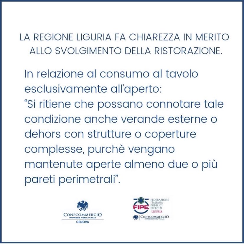 Regione Liguria emana una FAQ sul consumo all’aperto:
facebook.com/37478048260276…
