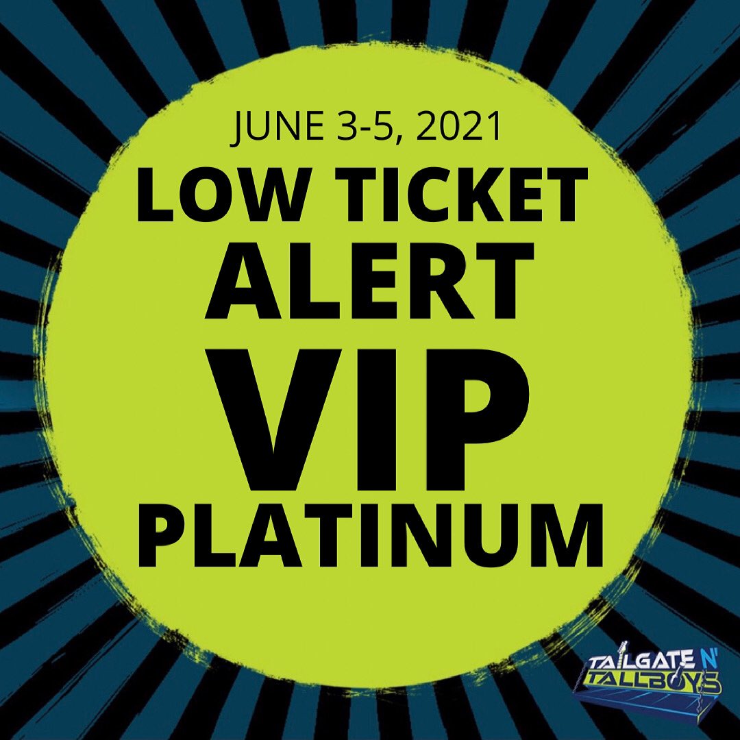 LOW TICKET ALERT! 🚨
Get your VIP Platinum tickets before it’s too late! 

🎟 tailgatentallboys.com/peoria