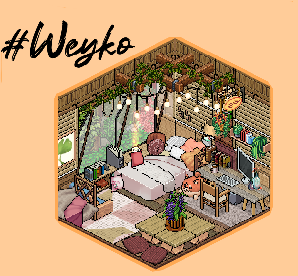 Hey ! For once I do modern and interior! This is a small women’s room #Weyko on 
<a href="/habboxfrance/">Habbox</a>