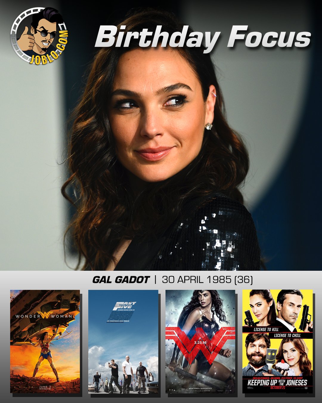 Wishing the Wonderful Gal Gadot a very happy 36th birthday! 