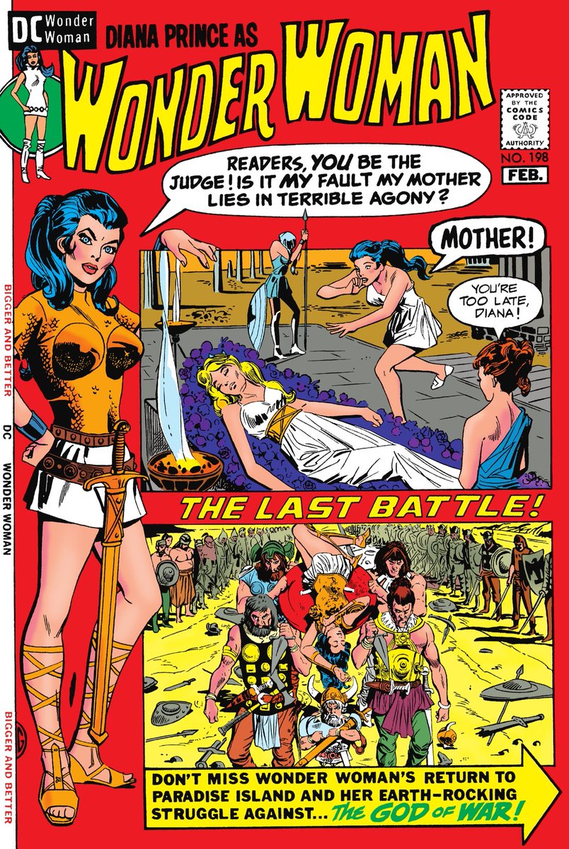 1. Return to Paradise Island, Wonder Woman 183-184 (Reprinted in 198)In 1968 Wonder Woman was not selling well at ALL, and hadn't been for some time. DC's solution was to send the Amazons to another dimension, causing Diana to lose her powers. The period didn't last long, and