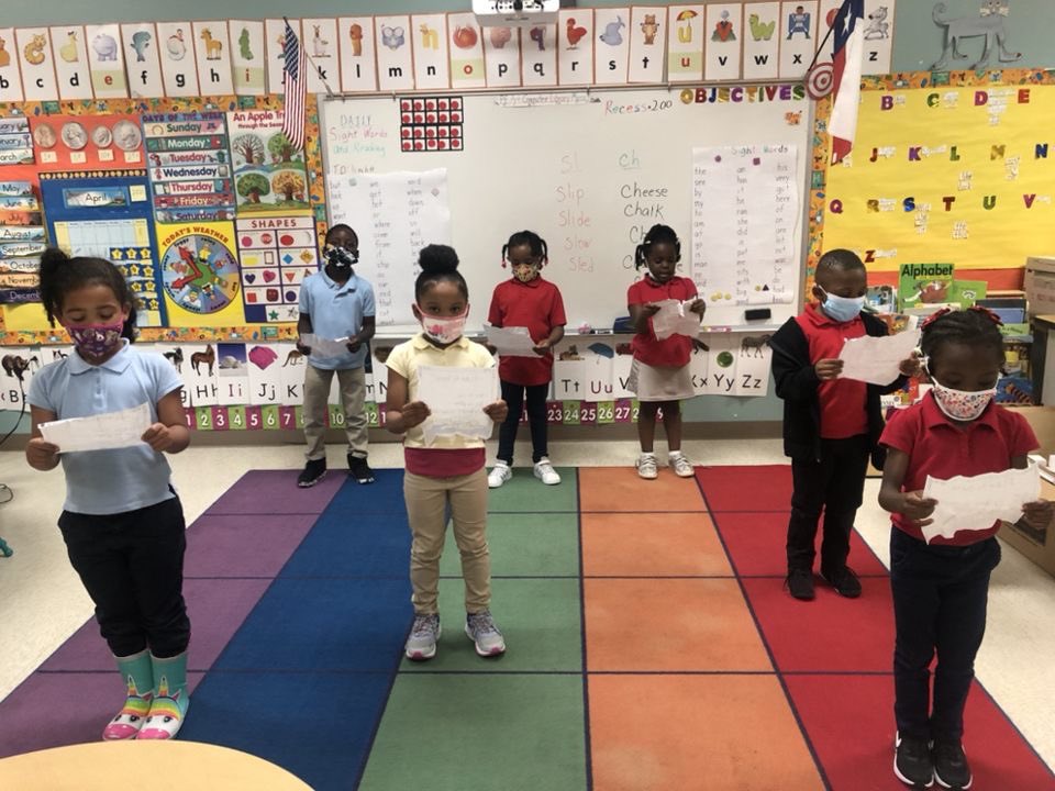 LancasterISD's tweet photo. Roses are red, violets are blue. I feel poetry in the air, how about you? April is National Poetry Month and scholars across the district are celebrating by sharing the poems in their pockets. #WEBOLearning @akperera @PbellLeader @Lancaster_TX @TigerSdntMedia @sonjaabrown https://t.co/DIgMcBYtm6