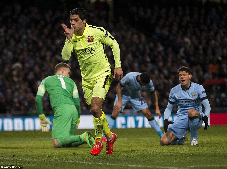 Petite parenthèse C1 avec un huitieme de finale loin d’être facile sur le papier face à Manchester City champion d’Angleterre en titre mais Suarez décide de rendre cette confrontation un peu plus simple en claquant un vrai doubler d’attaquant à l’aller (2-1).