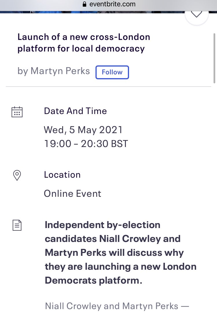 ...Together they’re also launching a new “London Democrats” platform this week. Agenda items include whether we need a new political party…