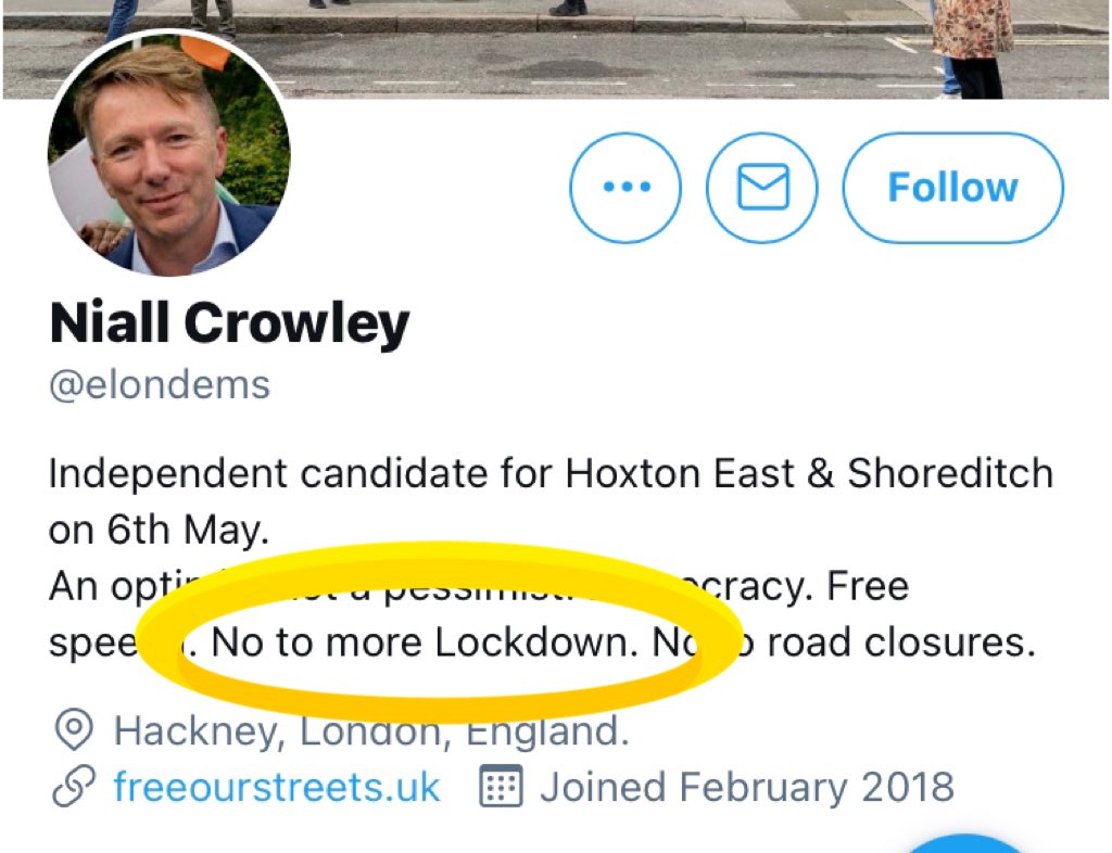 …It’s interesting they’re also standing against the lockdown. There’s a lot of angry, resentful, conspiracist energy around against the lockdown (eg the 1000s mobilised for last weekend’s protest) — which sketchy political entrepreneurs are eyeing greedily...