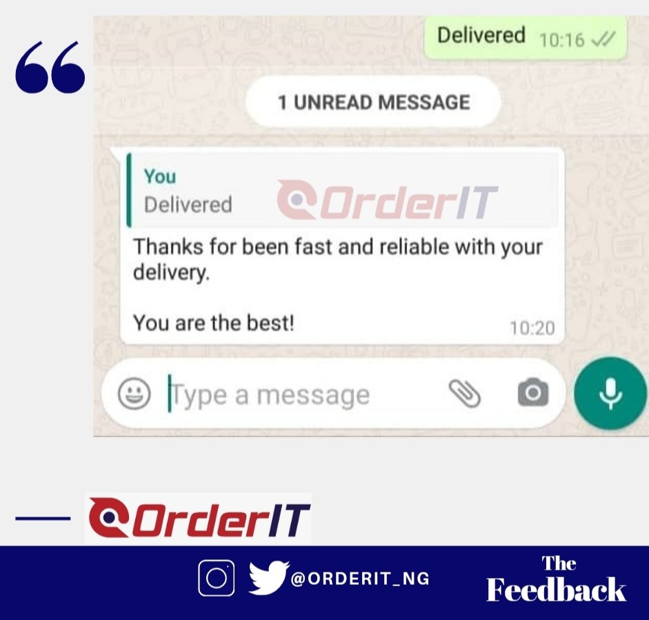 OrderIT_ng's tweet image. An icon can only be surpassed by itself. Our #doorstepdelivery combines exceptional pace with comfort, timeliness and outstanding customer service.

#orderIT #akuredelivery #ondodelivery #dispatchriderinakure #akurewarehouse #ondodistribution #akureentrepreneurs