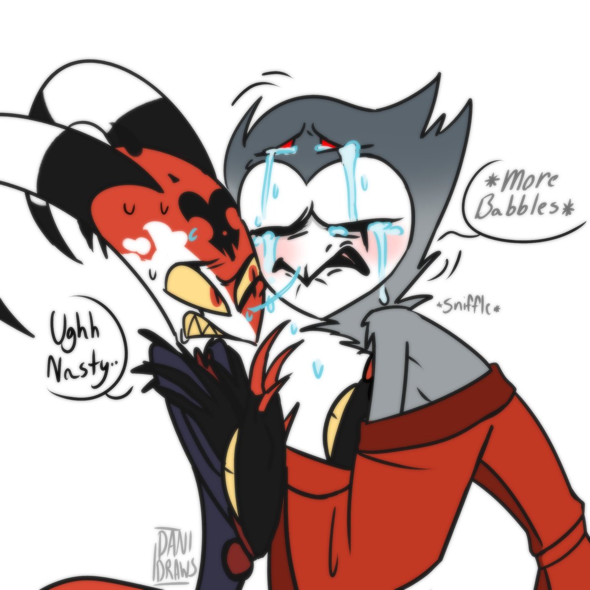 DaniDraws666's tweet photo. I honestly cant handles this sdfgyukhbkultyofi #HelluvaBoss #Stolitz https://t.co/MVvYZgr2fP