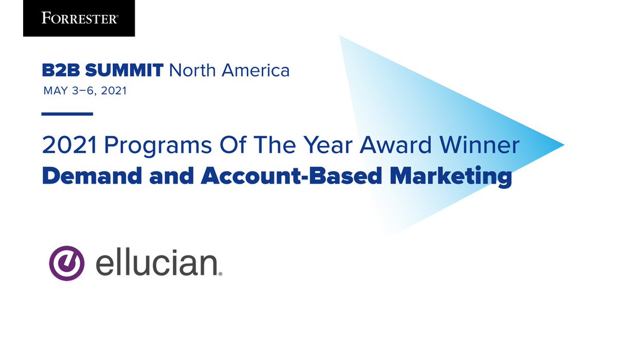 Alisa Groocock (@alisagroocock) on Twitter photo Shout-out to #Demand and #ABM Program of the Year Award Winner <a href="/Ellucian/">cristian jose lucian</a>! Join me for a fireside chat with marketing leaders <a href="/kerrileevogel/">Kerri Vogel</a> and Chelsea Gaspard. They'll walk us through the #transformation of Ellucian's #demandgeneration function. Amazing story! #ForrB2BSummit Shout-out to #Demand and #ABM Program of the Year Award Winner <a href="/Ellucian/">cristian jose lucian</a>! Join me for a fireside chat with marketing leaders <a href="/kerrileevogel/">Kerri Vogel</a> and Chelsea Gaspard. They'll walk us through the #transformation of Ellucian's #demandgeneration function. Amazing story! #ForrB2BSummit