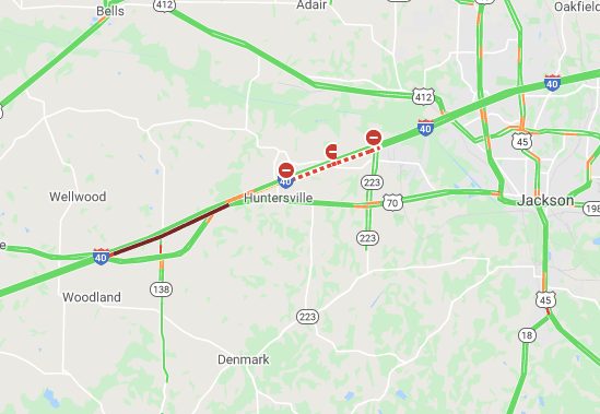 trafficbabe's tweet photo. #MEMPHIS - Seeing that EB 40 is closed at the Lower Brownsville exit. Trying to get more info, but exit off at the Providence Rd exit and make sure you have plenty of time. https://t.co/xWxV4AIxJr