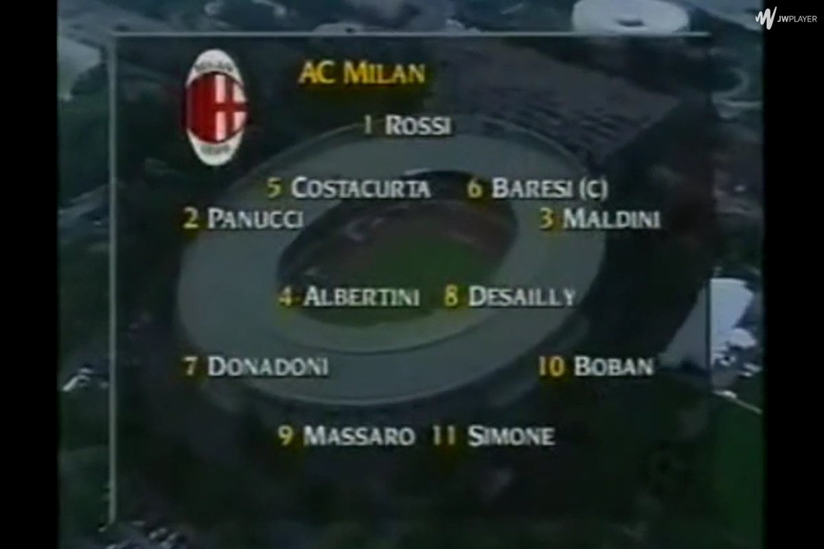 Decided to try something new: applying modern analysis to throw-back games.95’ Champions League Final  #UCL    #Ajax -  #ACMilan Some legends in there![Thread]