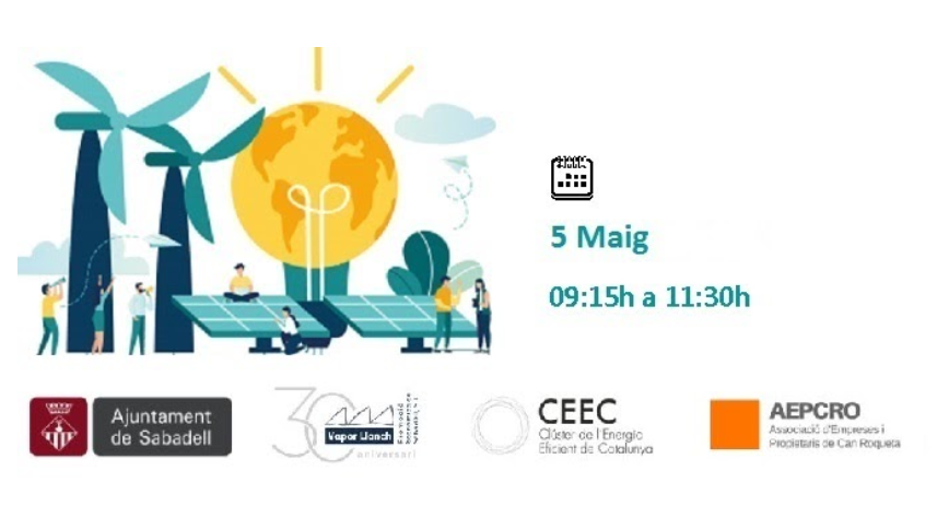 🔊Jornada telemàtica"Autoconsum Fotovoltaic i Comunitats Locals d'Energia". <a href="/TellusIgnis/">Tellus Ignis</a> i <a href="/Kasaka_Systems/">Kasaka_Waterkotte</a> parlaran d'Hibridació de tecnologies (FOTOVOLTAICA+GEOTÈRMIA). <a href="/clusterEE/">Clúster de l'Energia Eficient de Catalunya</a> <a href="/Aj_Sabadell/">Ajuntament Sabadell</a> #AEPCRO <a href="/energiacat/">Energia</a> 

📆5 de maig
🕐9:15-11:30

Inscripcions:👉sabadellempresa.cat/index.php?opti…