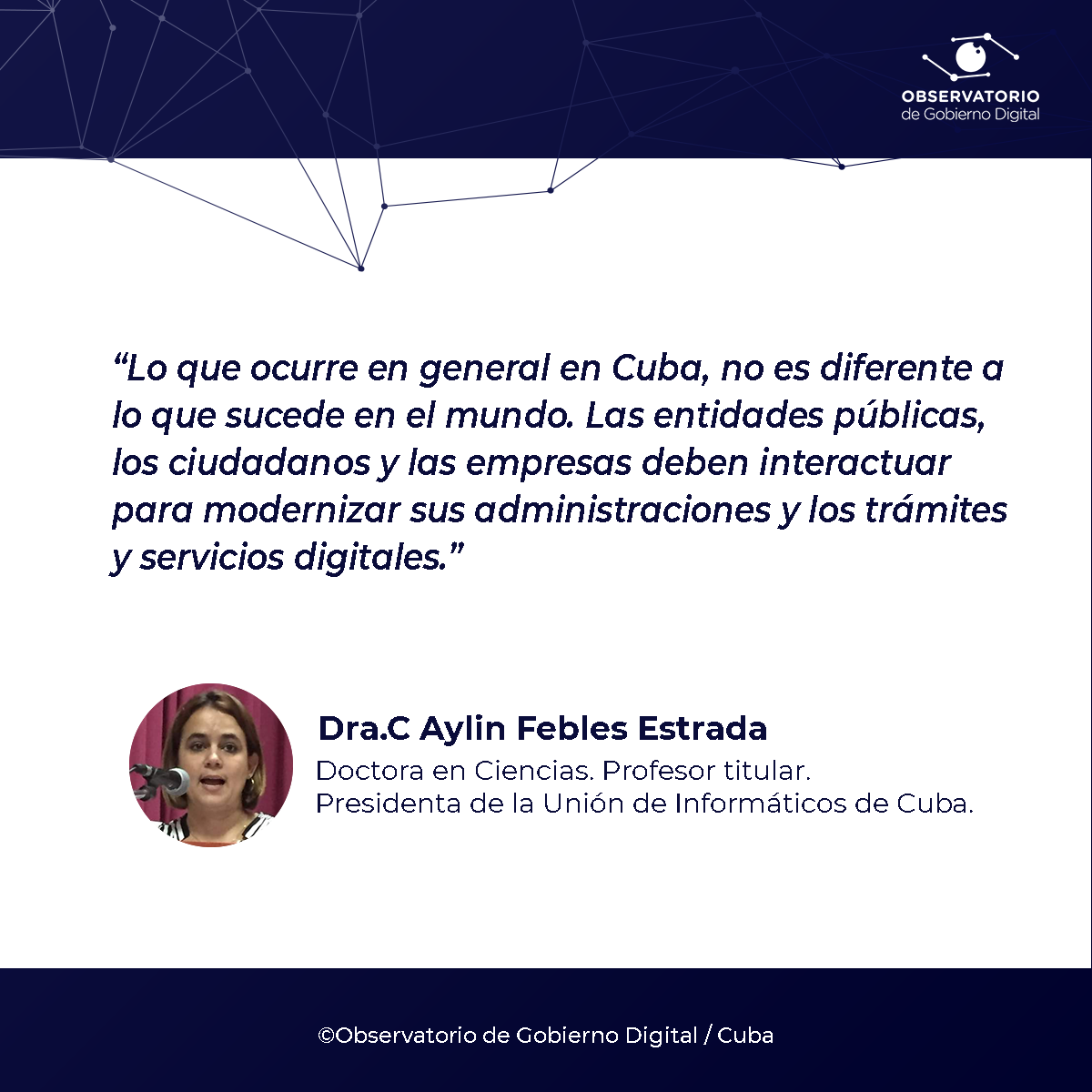 #OGDCuba 👏 ¡Nuestros #Expertos opinan sobre #GobiernoDigital en #Cuba! @UicHolguin @uicamaguey @MINCOMCuba @universidad_uci @YarinaAmoroso @magdabrito96 @UdeLaHabana @fcomUH #SomosContinuidad #CubaViva #CubaInformatiza