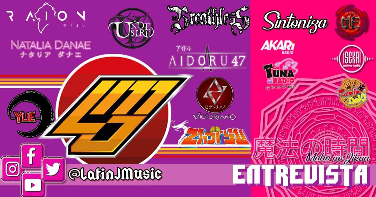 AudreyFujiko's tweet image. Sintoniza nuestra entrevista con @LatinJMusic 

... Participa en el concurso y gana un disco compilatorio de @LatinJMusic vol 1 ...

Sigue pendiente de las sorpresas en sus redes sociales y dejate hechizar por su magnifico trabajo.

Gracias a todos por sintonizar