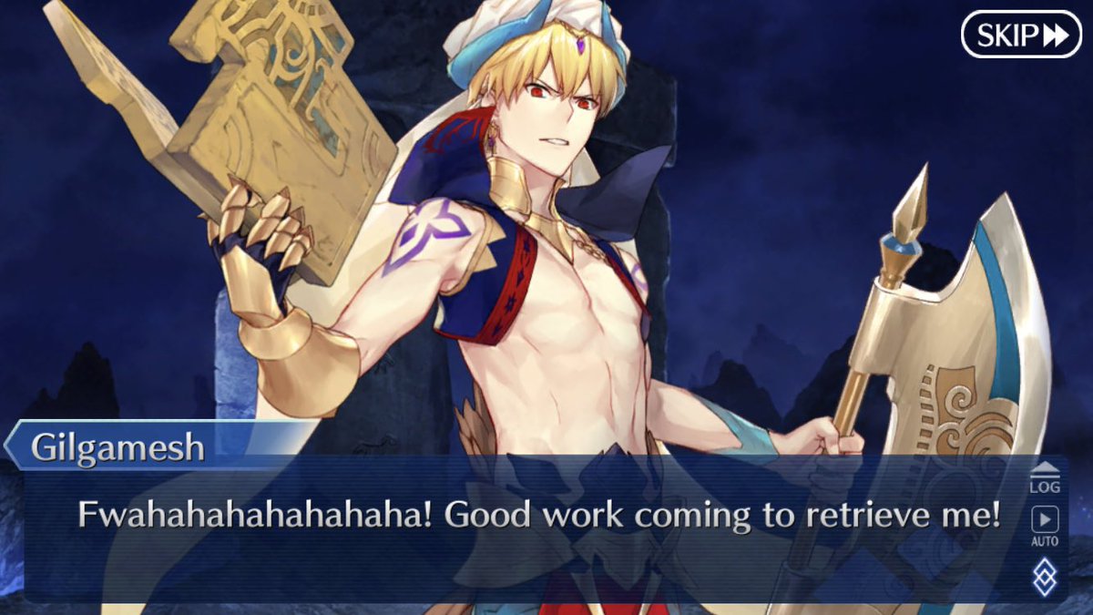 He has the aura of king and while still supremely arrogant he channels that arrogance into trying to save his people. Gilgamesh’s devotion is so strong that he literally dies from overwork partway through the story in Babylonia.
